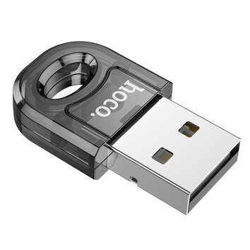 HOCO adapter USB A bluetooth UA28 transparentny czarny