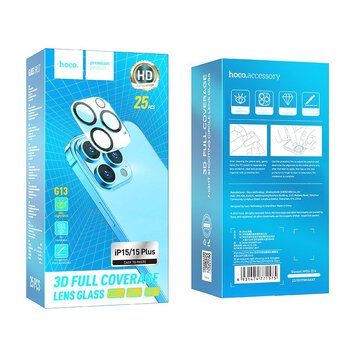 HOCO szko hartowane do aparatu Night Shooting Circle Lens (SET 25in1) - MULTIPACK do iPhone 15 / 15 Plus (G13)