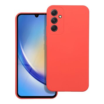 Futera SILICONE do SAMSUNG Galaxy A34 5G brzoskwiniowy