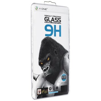 Szko hartowane X-ONE Full Cover Extra Strong Crystal Clear - do iPhone 14 Pro Max (full glue) czarny