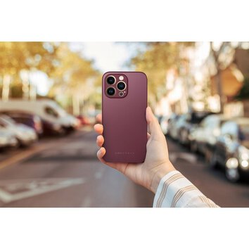 Futera Roar Matte Glass Case - do iPhone XS bordowy
