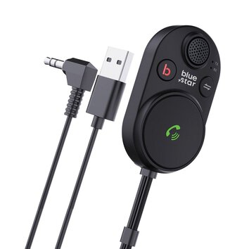 BLUE STAR transmiter bluetooth 2w1 CarLink BT62 czarny