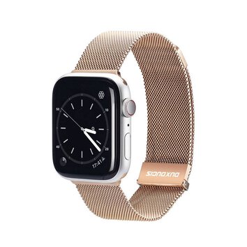 DUX DUCIS pasek MILANESE magnetyczny ze stali nierdzewnej do Apple Watch 38 / 40 / 41 mm zoty