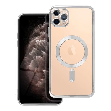 Futera Electro Mag Cover kompatybilny z MagSafe do IPHONE 11 PRO MAX srebrny