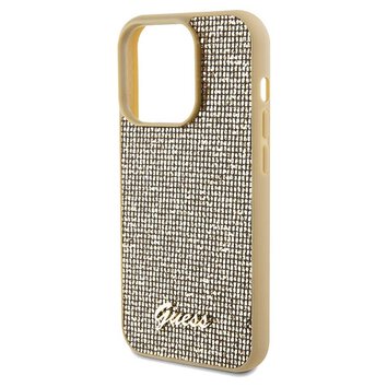 Oryginalne Etui GUESS Hardcase GUHCP14LPMSDGSD do iPhone 14 Pro (Disco Script Metal / zoty)