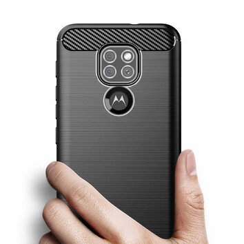 Futerał CARBON do MOTOROLA Moto G9 PLAY / E7 PLUS czarny