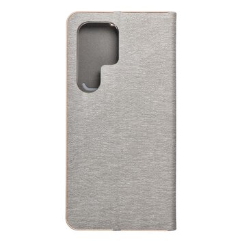 Kabura LUNA Book Gold do SAMSUNG S24 Ultra srebrny