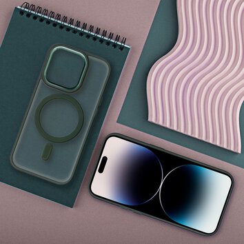 Futera Matte Mag Cover kompatybilny z MagSafe do IPHONE 15 PLUS zielony