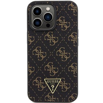GUESS futera do IPHONE 14 Pro GUHCP14LPG4GPK (4G Triangle Metal Logo) czarny