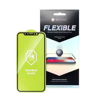 Szko hybrydowe Bestsuit Flexible 5D Full Glue do iPhone 14 Pro czarny