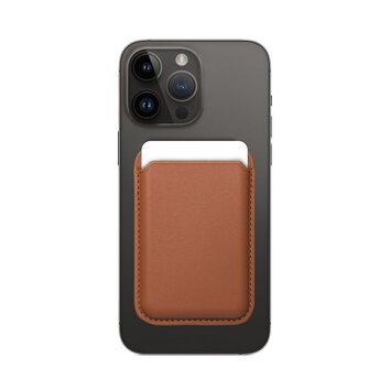 Portfel magnetyczny Leather Mag Wallet brzowy