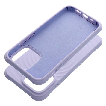 Silicone Zephyr Mag Cover kompatybilny z MagSafe do IPHONE 15 liliowy