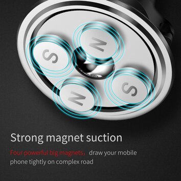 BASEUS uchwyt samochodowy magnetyczny do kratki Magnetic Air Vent czerwony SUGX-A09 / SUGX020009