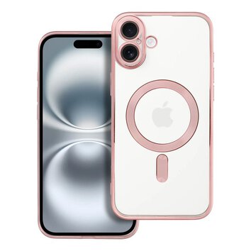 Futerał ELECTRO MAG COVER kompatybilny z MagSafe do IPHONE 16 Plus złoty róż