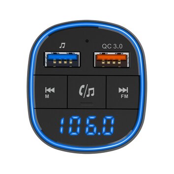 Transmiter FM MP3 z bluetooth 5.0 + czytnik kart pamieci + 2xUSB QC3.0 BC57