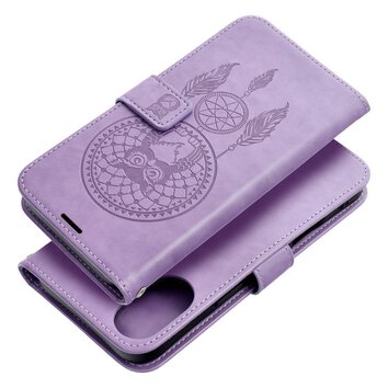 Kabura MEZZO Book do IPHONE 16 Plus łapacz snów fioletowy