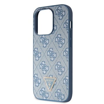 GUESS futera do IPHONE 14 Pro GUHCP14LP4TDSCPB (Crossbody 4G Metal Logo) niebieski