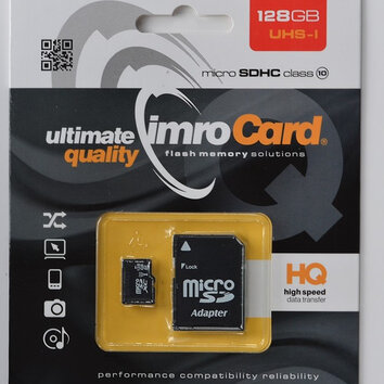 Imro karta pamięci 128GB microSDHC kl. 10 UHS-I + adapter
