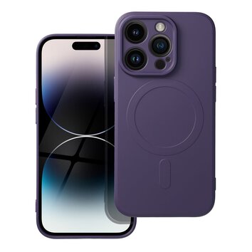 Futera Silicone Mag Cover kompatybilny z MagSafe do IPHONE 14 PRO ciemny fioletowy