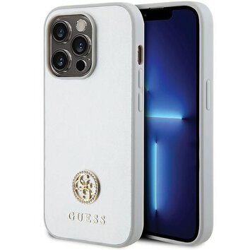 GUESS futera do IPHONE 15 Pro GUHCP15LPS4DGPS (Strass Metal Logo) srebrny