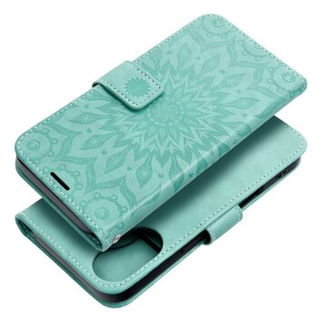 Kabura MEZZO Book do IPHONE 16 mandala zielony