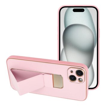Futera LEATHER Case Kickstand do IPHONE 15 PLUS rowy
