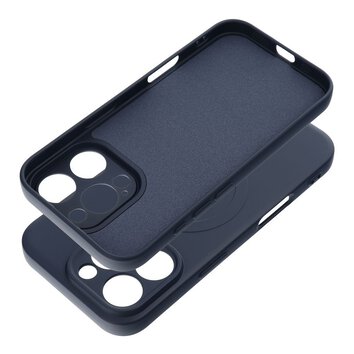 Futerał SILICONE MAG COVER kompatybilny z MagSafe do IPHONE 16 Pro tytanowy niebieski