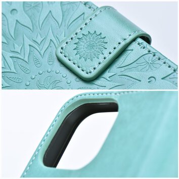Kabura MEZZO Book do IPHONE 14 mandala zielony