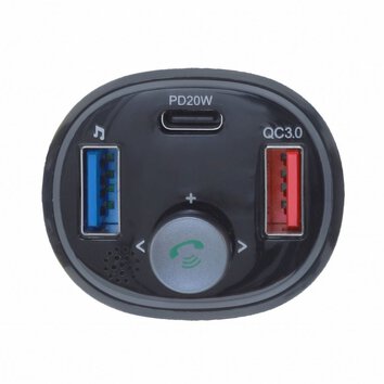 Transmiter FM MP3 z bluetooth 5.0 + USB A QC3.0 + Typ C (total 30W) ART FM-73 ART