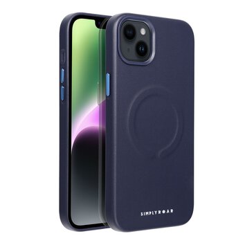 Futera Roar Leather Mag Case kompatybilny z MagSafe - do iPhone 14 Plus Granatowy