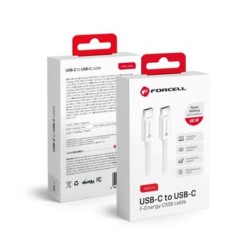 FORCELL kabel Typ C do Typ C QC4.0 3A/20V PD60W C338 3m biay