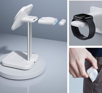 ESR HALOLOCK 3IN1 WATCH MAGNETIC MAGSAFE WIRELESS CHARGER WHITE
