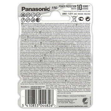 6 x Panasonic Evolta LR03/AAA (blister)