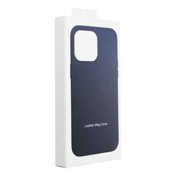 Leather Mag Cover kompatybilne z MagSafe do IPHONE 15 PRO MAX niebieski