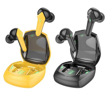 HOCO suchawki bezprzewodowe / bluetooth stereo TWS Magic gaming EW28 czarne