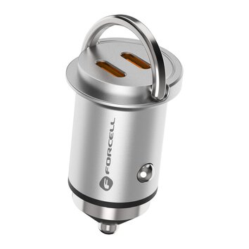 FORCELL F-ENERGY Mini adowarka samochodowa 2 x Typ C PD30W