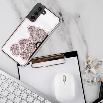 Futerał TEDDY BEAR do SAMSUNG A14 5G różowy