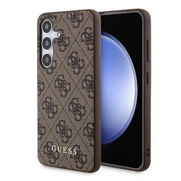 GUESS futera do SAMSUNG A55 GUOHCSA55G4GFBR (PU 4G Classic Metal Logo) brzowy