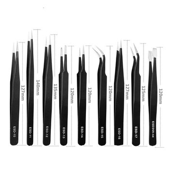 UF-TOOLS - Zestaw pincet ESD-9 (9szt.)