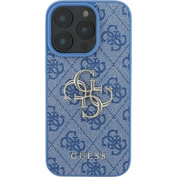 GUESS futerał do IPHONE 16 GUHCP16S4GMGBL (4G PU Big Logo) niebieski