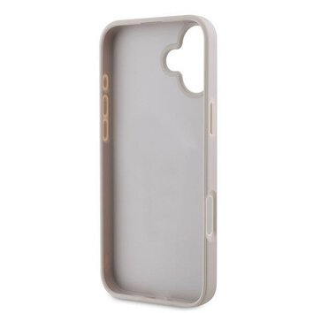GUESS futerał do IPHONE 16 Plus GUHCP16MG4GLPI (4G PU Bottom Stripe) różowy