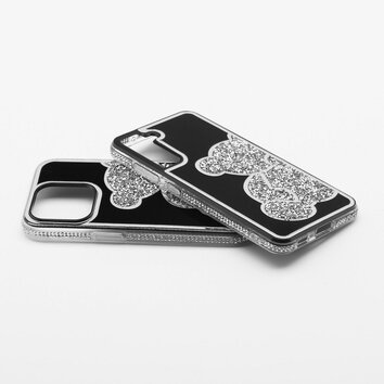 Futerał TEDDY BEAR do IPHONE 12 MINI srebrny