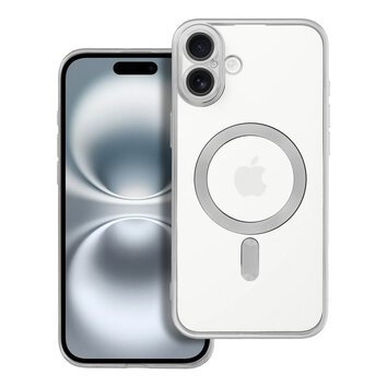Futerał ELECTRO MAG COVER kompatybilny z MagSafe do IPHONE 16 Plus srebrny