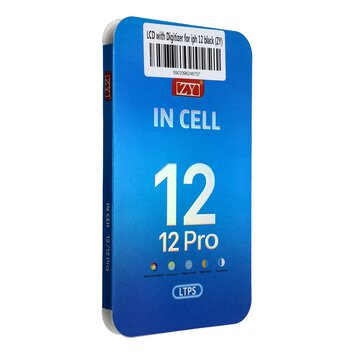 Wywietlacz do iPhone 12 / 12 Pro z ekranem dotykowym czarnym (ZY-LTPS)