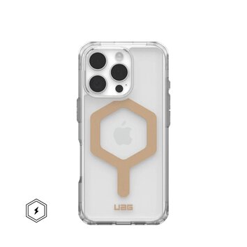 Futerał (UAG) Urban Armor Gear Plyo kompatybilny z MagSafe do IPHONE 16 Pro ice / gold