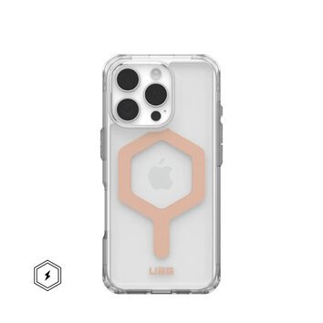 Futerał (UAG) Urban Armor Gear Plyo kompatybilny z MagSafe do IPHONE 16 Pro ice / rose gold