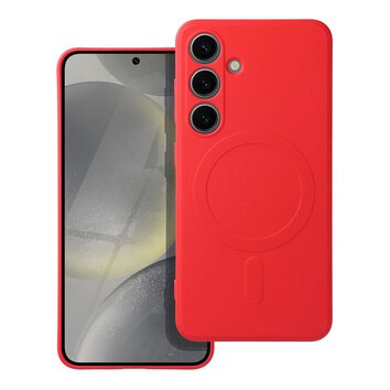 Futera SILICONE MAG COVER kompatybilny z MagSafe do SAMSUNG S24 czerwony