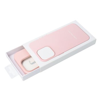 Futerał LEATHER MAG COVER kompatybilny z MagSafe do IPHONE 16 różowy