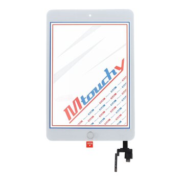 MUSTTBY Ekran dotykowy + taśma klejąca + Home do iPAD Mini 3 (biały)