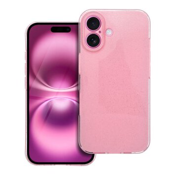 Futerał CLEAR CASE 2 mm BLINK do IPHONE 16 różowy